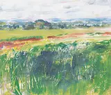 Rebecca Perehudoff, Dark Edge, 1997, acrylic on canvas