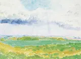Catherine Perehudoff, Untitled - Distance, 1972, watercolour on paper