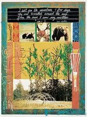 Jane Ash Poitras, 2 See Mother = Earth #39/85, 1994, colour silkscreen on paper
