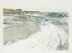 Roger Savage, Caddin Bay #69/100, 1983, colour silkscreen on paper