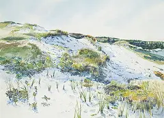 Roger Savage, P.E.I. Sands, 1982, watercolour on paper