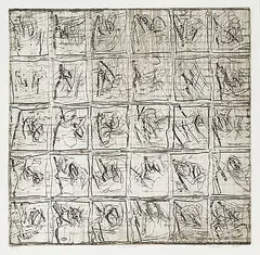 Robert Savoie, Fossilization #E/E, 1975, colour etching on paper