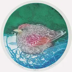 David Silverberg, Tatoria #Artist's Proof, colour etching on paper