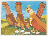 Four Birds #22/50 by John Harold Thomas Snow, 1979, colour lithograph on paper, sold Mar 2023
