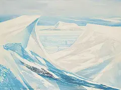 Arctic Series XIV #6/60 by Roslyn Sheinfeld Swartzman, colour etching on paper, sold Mar 2023