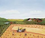 Doris Zaharichuk, Grain Bindering, 1979, oil on canvas