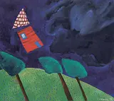 Jane Zednik, Storm, 1982, gouache on paper