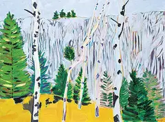 Barbara Ballachey, Grey Ridge, 1983, oil on canvas