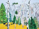 Barbara Ballachey, Grey Ridge, 1983, oil on canvas