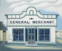 Don Bergland, General Merchant, 1984, acrylic on canvas