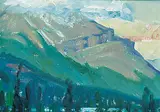Paul Braid, Untitled - Mountainside, oil on canvas
