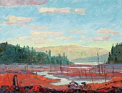 Robert Lee Chadwick, October Up North, oil on canvas board