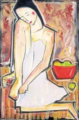 Denis Chiasson, Lia in the Morning, 2006, acrylic on canvas