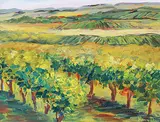 Nancy Day, Along a French Road, oil on canvas