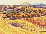 William Duma, Hidden House, oil on paper board