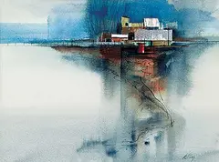George Arthur Evoy, Winter Thaw, watercolour on paper