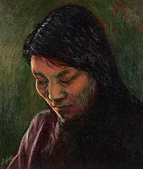 Gabriel Joseph Gely, Niviaksak, Baker Lake, oil on canvas