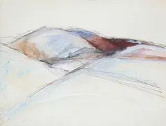 Val Harrison, Varney Hills, Conn., 1981, pastel and wash on paper