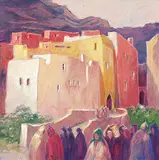 Zoltan Kiss, Marrakesh Morocco, acrylic on canvas