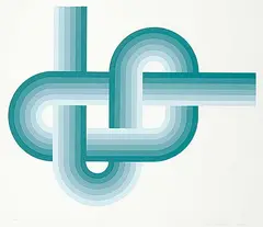 Doris Kochanek, Knot #1 #9/20, 1977, colour silkscreen on paper