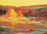 Lissi Legge, Autumn Sonata, oil on wood board