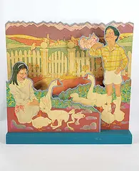 Grant Leier, Untitled - Our Animal Friends, painted wood scupture