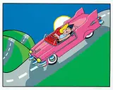 . ManWoman, Pink Cadillac #28/43, colour silkscreen on paper