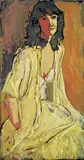 Robert F.M. McInnis, Femme en Jaune, 1982, oil on canvas
