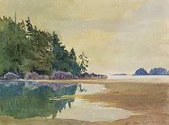 Gary MacMillan, Untitled - Seascape, watercolour on paper