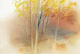 Marjorie Pigott, Autumn Solitude, 1975, watercolour on paper