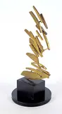 Joyce Esther Rose, Untitled - Balanced Golden Pieces, 1964, bronze sculpture