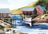 Don Scott, Peggy's Cove, 1975, acrylic on paper board