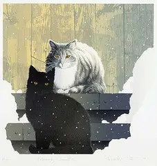 Elizabeth Scott, Welcoming Committee #33/197, 1984, colour silkscreen on paper
