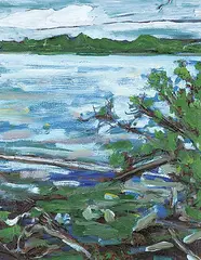 Gordon Snyder, Clear Lake, oil on canvas