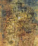 John Benjamin Taylor, Italian Town, 1967, acrylic and ink on paper