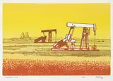 George Weber, Alberta Oil #8/90, 1979, colour silkscreen on paper