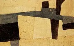 Paul Ziakin, Initials P2, acrylic on wood board
