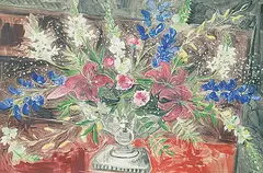 David Blackwood, Nancy's Centrepiece, 1989, colour monoprint on paper