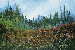 Errol Brimacombe, Dancing Forest, oil on canvas
