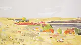 Ken Christopher, Rapson's Coulee [from sketch], 1986, acrylic on canvas