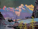 Robert Genn, Alpenglow from Rocky Point Ridge, Bugaboos
