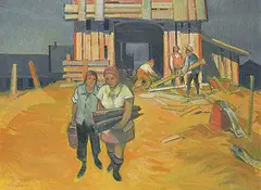 Henry George Glyde, Derelict Barn, Saanich B.C., 1980, oil on canvas board