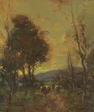 James Henderson, Homewards, oil on canvas