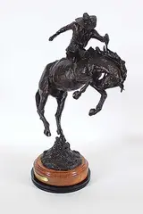 Steve Hoar, First Jump Out #8/24, bronze sculpture