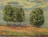 A. Y. Jackson, Pont Marie, Brittany, 1909, oil on wood panel