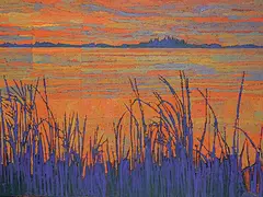 Bob Kebic, Untitled - Golden Hour, oil on canvas
