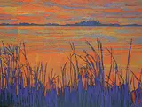 Bob Kebic, Untitled - Golden Hour, oil on canvas