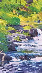 Michel LeRoux, Prise de Voe, 2006, oil on canvas