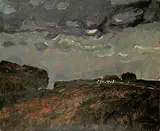 Robert F.M. McInnis, Moon Scape Over the Prairie