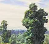 Walter J. Phillips, Maples, Sidney - British Columbia, 1946, watercolour on paper